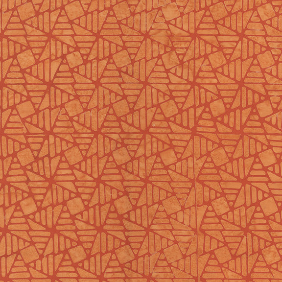 Dutch Days Batiks by Shayla Wolf of Sassafras Lane Designs - Spinning Fans Apricot 751Q-2