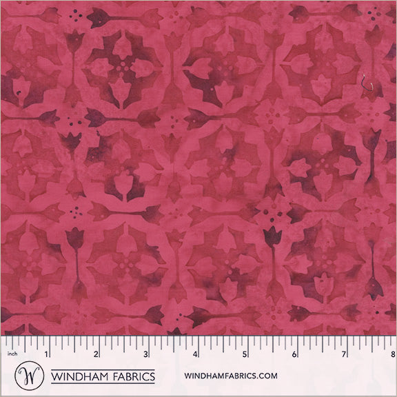 Dutch Days Batiks by Shayla Wolf of Sassafras Lane Designs - Tulip Tile Lipstick 747Q-21