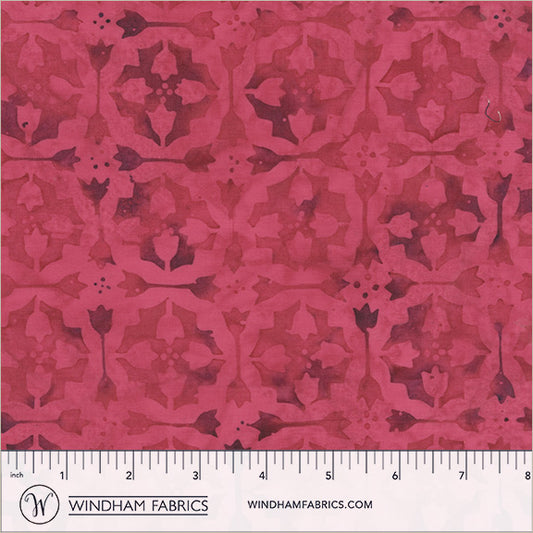 Dutch Days Batiks by Shayla Wolf of Sassafras Lane Designs - Tulip Tile Lipstick 747Q-21