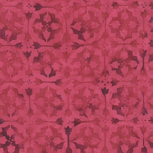 Dutch Days Batiks by Shayla Wolf of Sassafras Lane Designs - Tulip Tile Lipstick 747Q-21