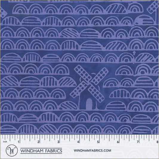 Dutch Days Batiks by Shayla Wolf of Sassafras Lane Designs - Windmills Imperial 754Q-3