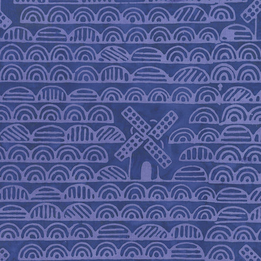 Dutch Days Batiks by Shayla Wolf of Sassafras Lane Designs - Windmills Imperial 754Q-3