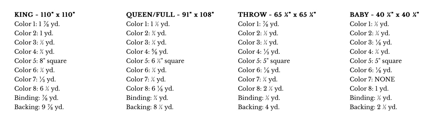 Duval Signature Pure Solids by Suzy Quilts : Campfire Quilt Kit