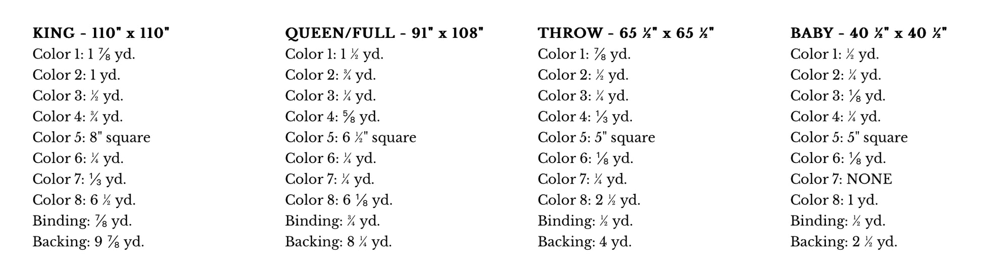 Duval Signature Pure Solids by Suzy Quilts : Campfire Quilt Kit