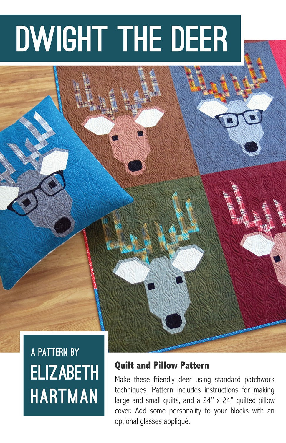 Dwight the Deer Quilt Pattern by Elizabeth Hartman
