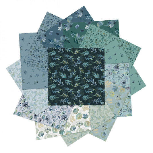 Enchanted Floral by Kristen Brockmon 42 pc 10" Squares - Special Order (Expected Arrival December 2024)