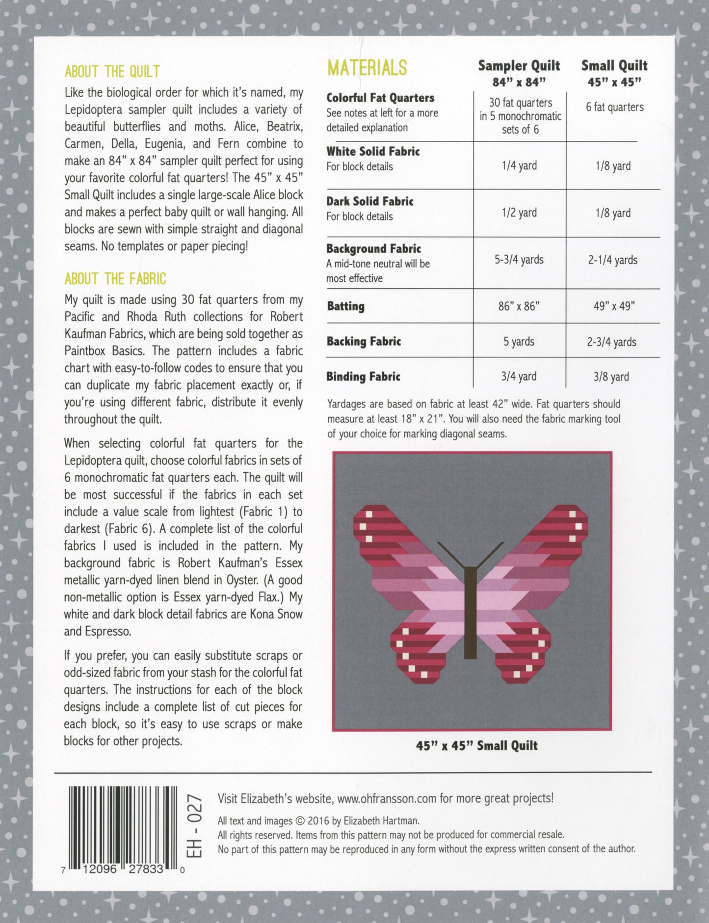 Lepidoptera # EH027 - Special Order