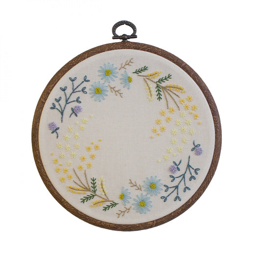 Botanical Wreath Mimosa # EK-GPK13 Embroidery Kit - Special Order