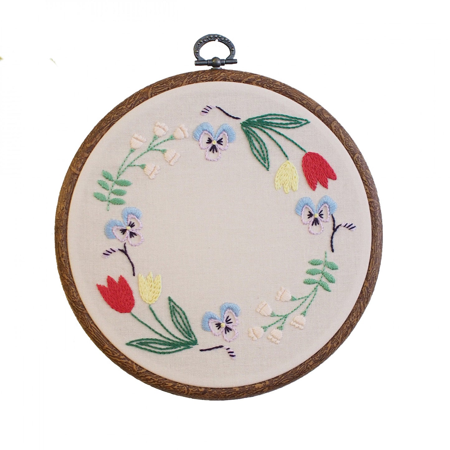 Botanical Wreath Tulip # EK-GPK14 Embroidery Kit - Special Order