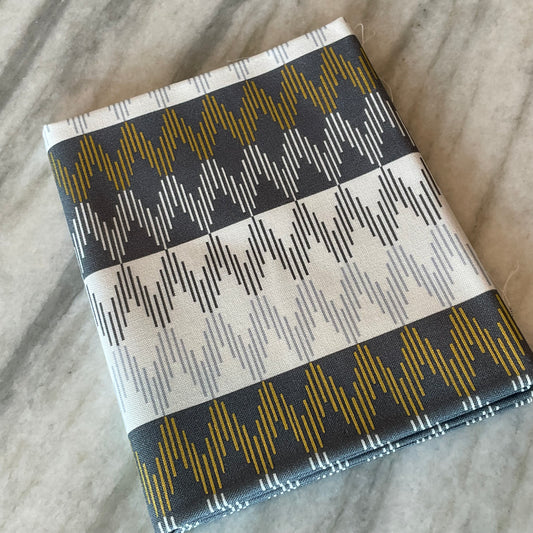 Early Twilight by C+S Collective : Arroyo Sol - Sunset Stripe - Rocky Coast Metallic LI205-RC4M