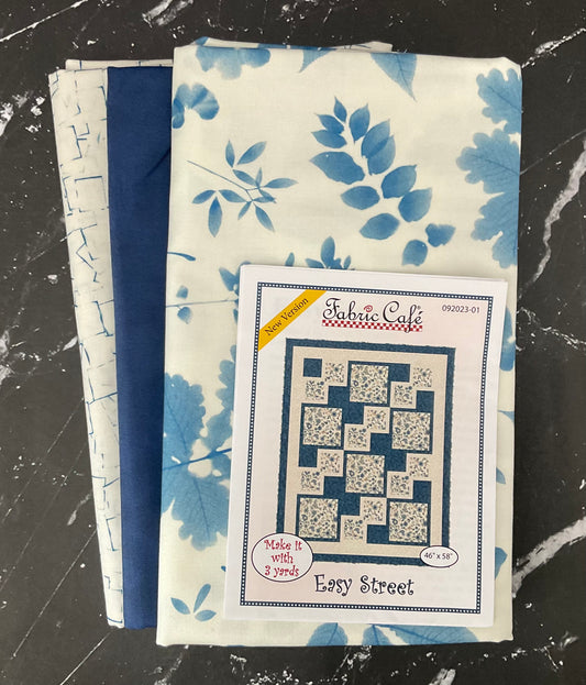 Easy Street Quilt featuring Bluebell by Janet Clare - 3 Yard Quilt Kit