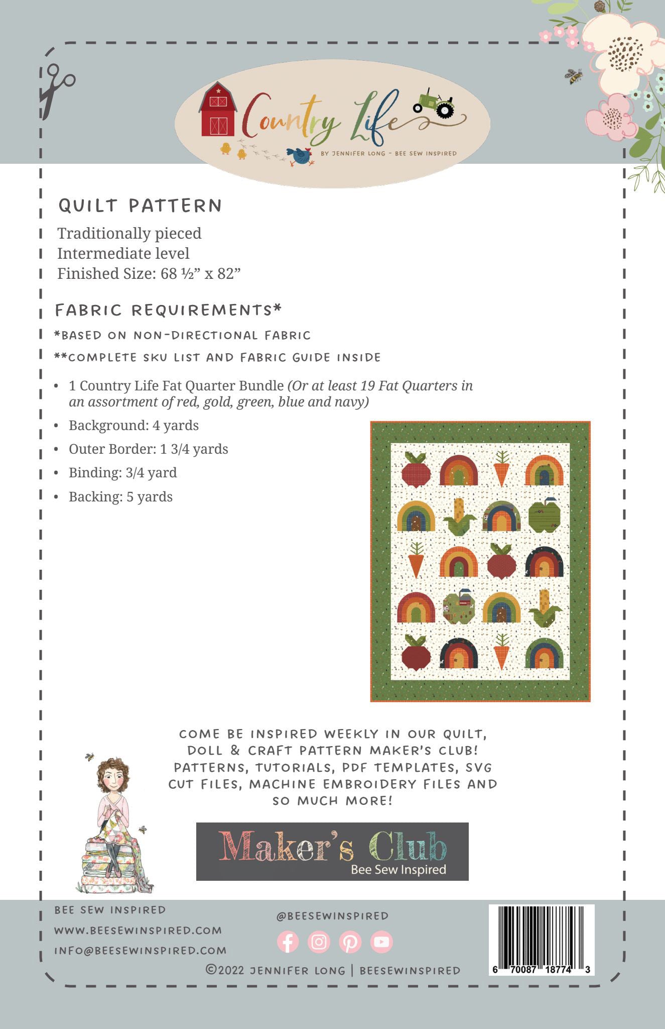 Eat The Rainbow Quilt Pattern # BSI268 - Special Order