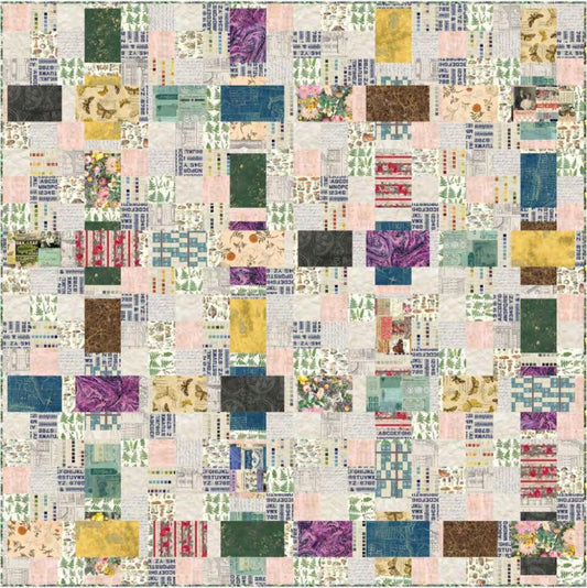 Eclectic Elements Palette Curated by Tim Holtz : Free PDF Woven Quilt Pattern