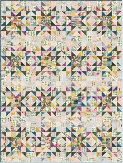 Eclectic Elements Palette Curated by Tim Holtz : Free PDF Summer's Light Quilt Pattern