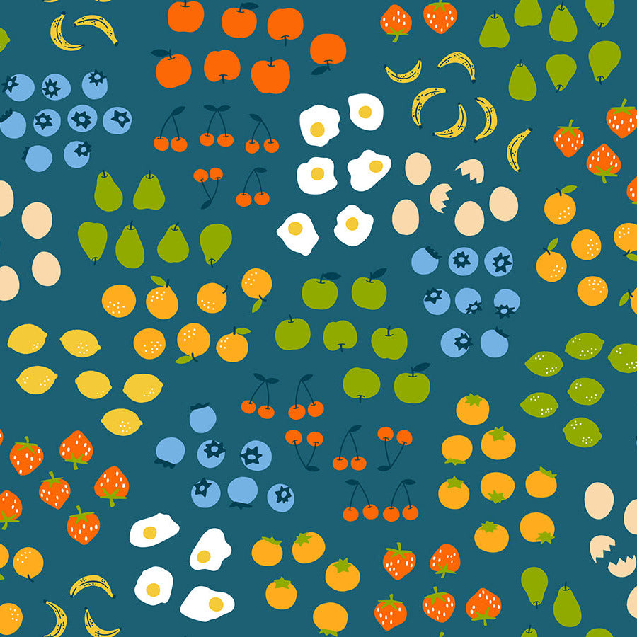 Egg and Friends by Kimberly Kight : Froot Teal RS3093 15