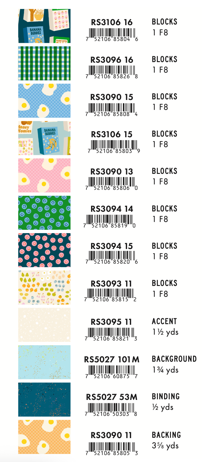 Egg and Friends by Kimberly Kight : The Remy Quilt Kit