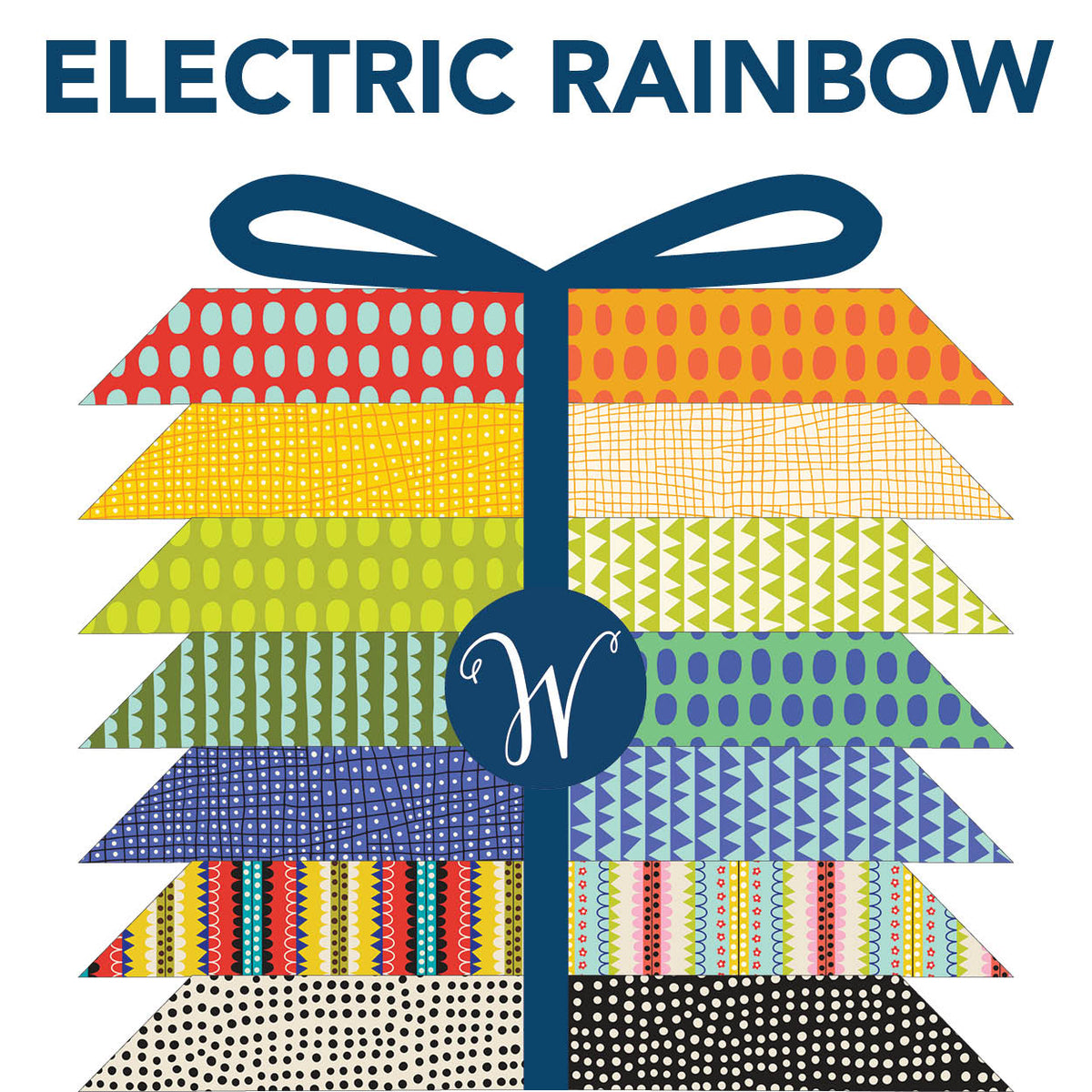 Electric Rainbow by Deborah Fisher : Fabric Bundles