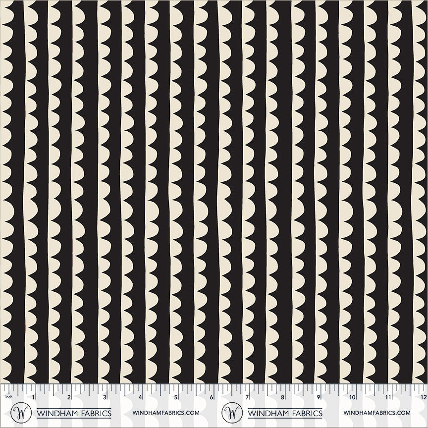 Electric Rainbow by Deborah Fisher : Scallop Black 54130A-12