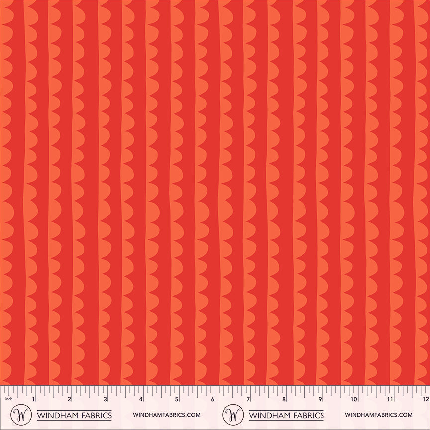 Electric Rainbow by Deborah Fisher : Scallop Red 54130A-1