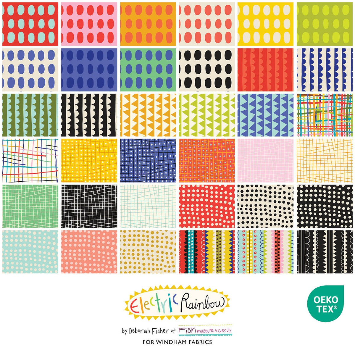 Electric Rainbow by Deborah Fisher : Spot Red 54129A-1