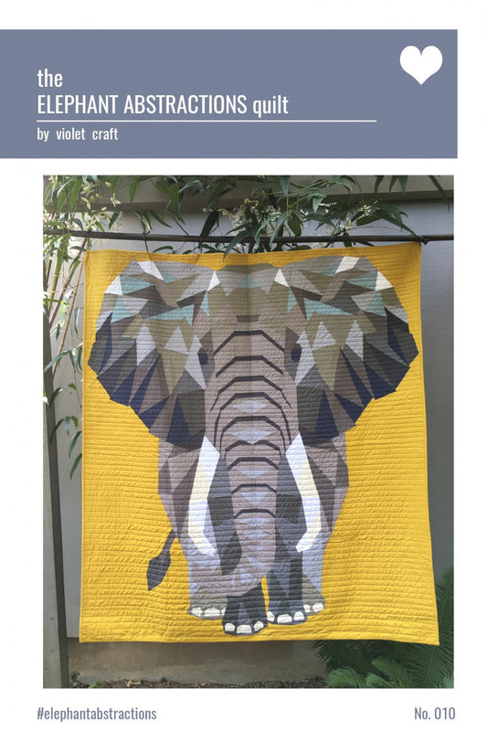 Elephant Abstractions Quilt Quilt FPP Quilt Pattern by Violet Craft