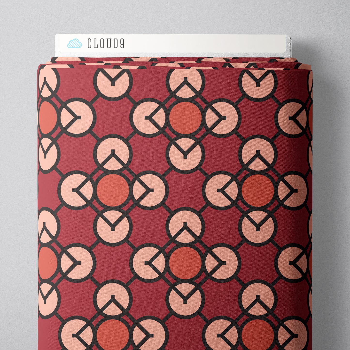 Embellish Rayon by Frank Lloyd Wright : Prism Red 229432