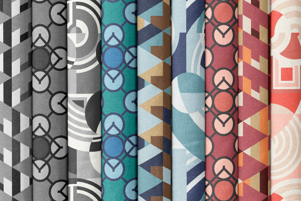 Embellish Rayon by Frank Lloyd Wright : Hollyhock Blue/Brown 229427