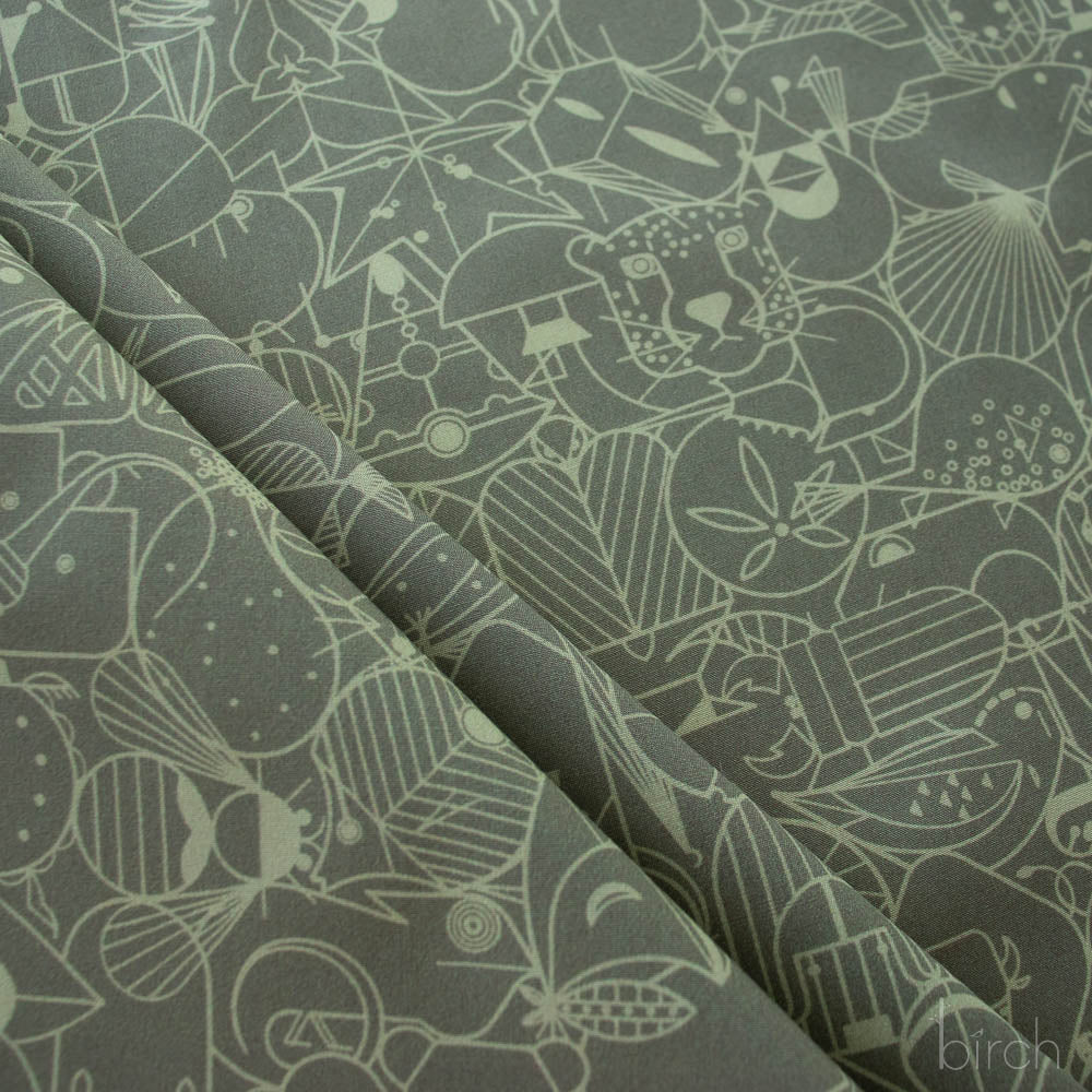 End Papers Basic New Colors by Charley Harper: CH-300 Jade (Estimated Ship Date November 2025)