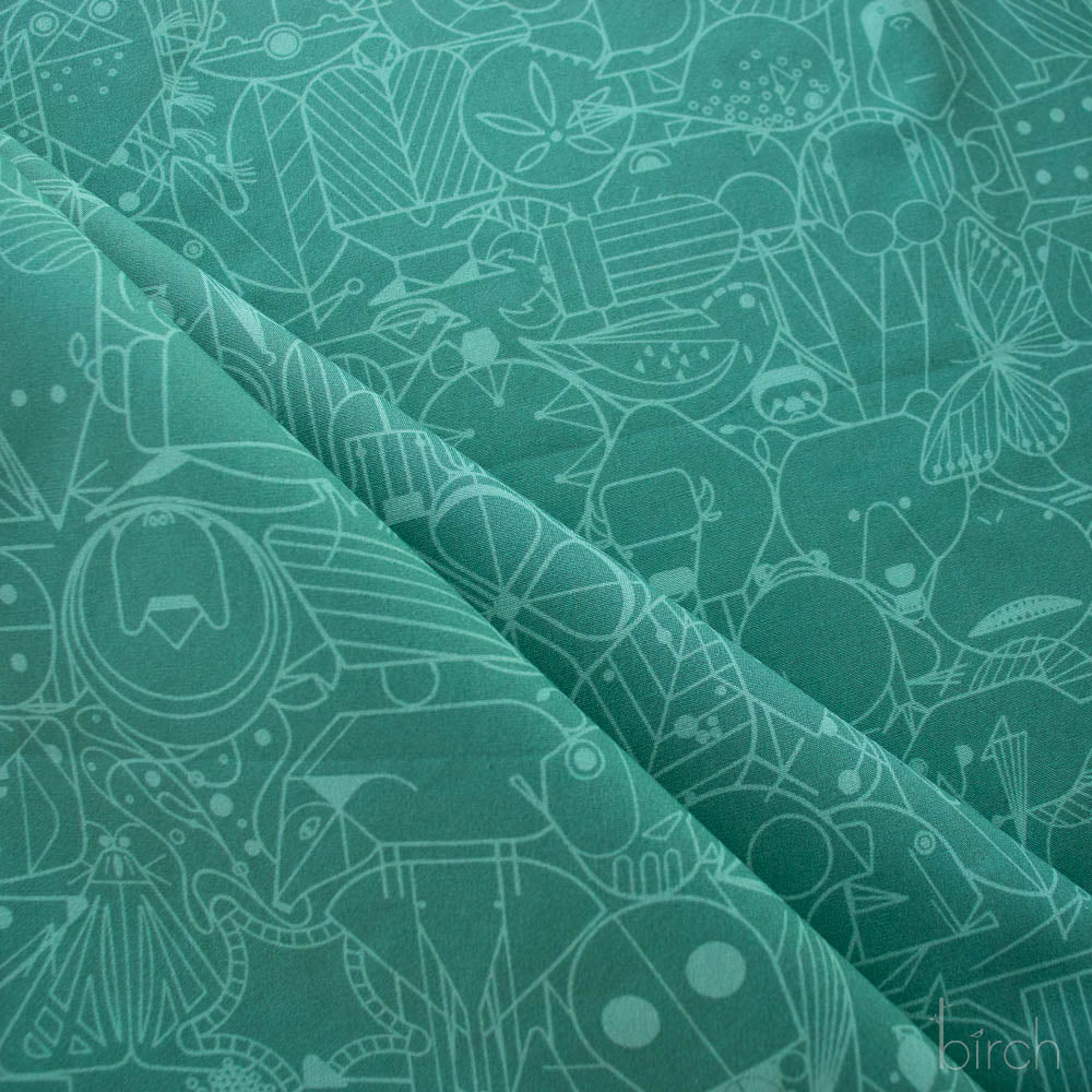 End Papers Basic New Colors by Charley Harper: CH-300 Lagoon (Estimated Ship Date November 2025)