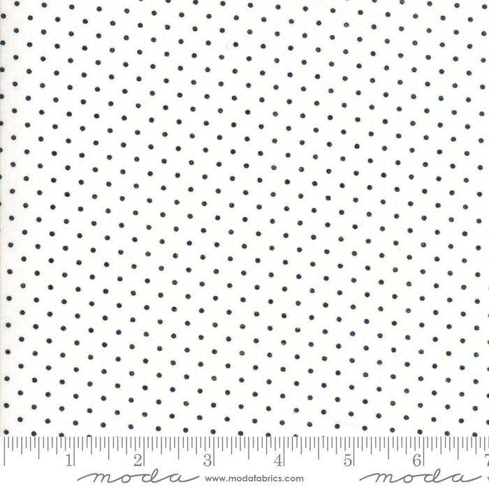 Essential Dots by Moda : White Black 8654 57