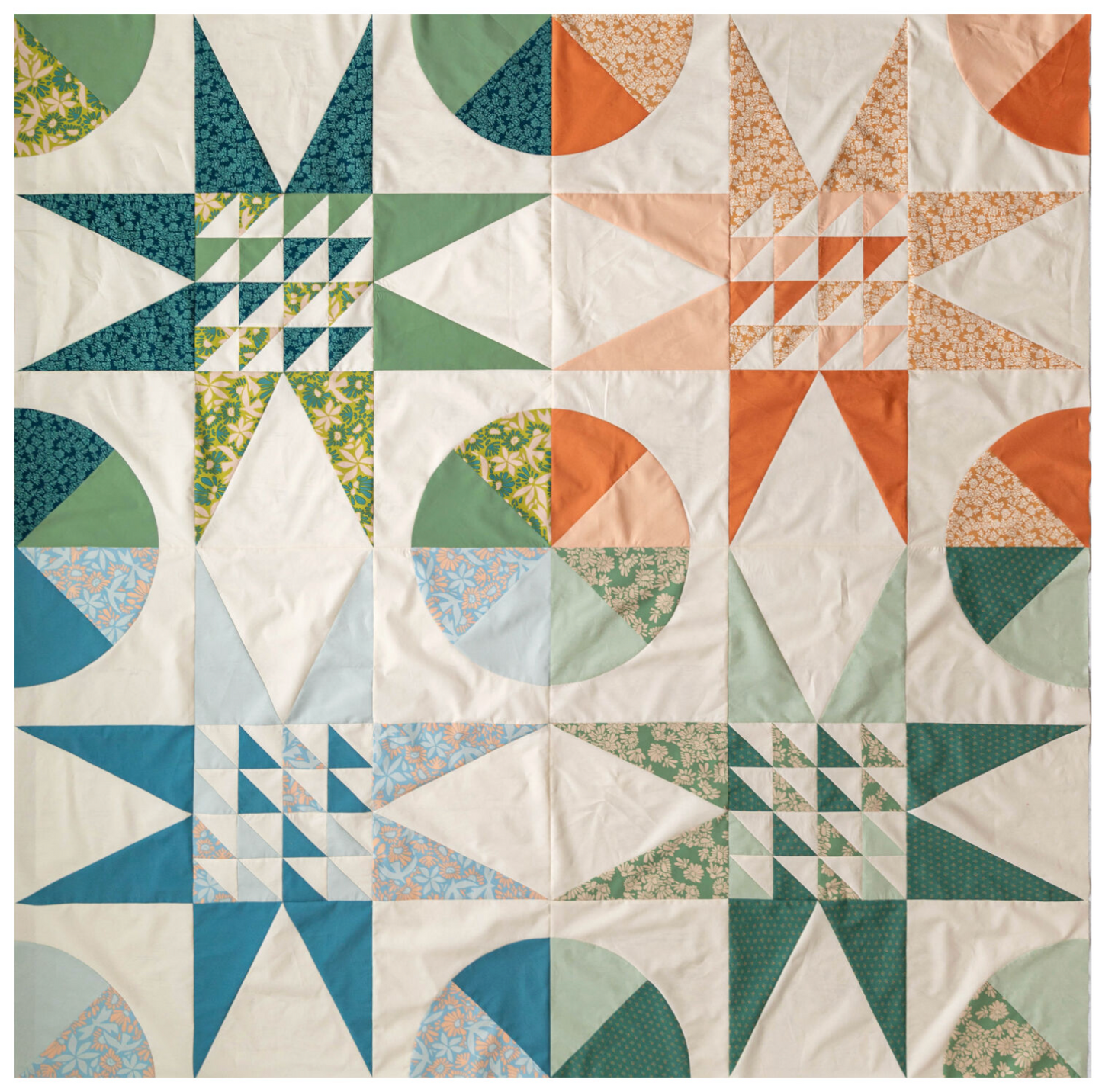 Evolve & Pure Solids by Suzy Quilts - Planetarium Quilt Kit
