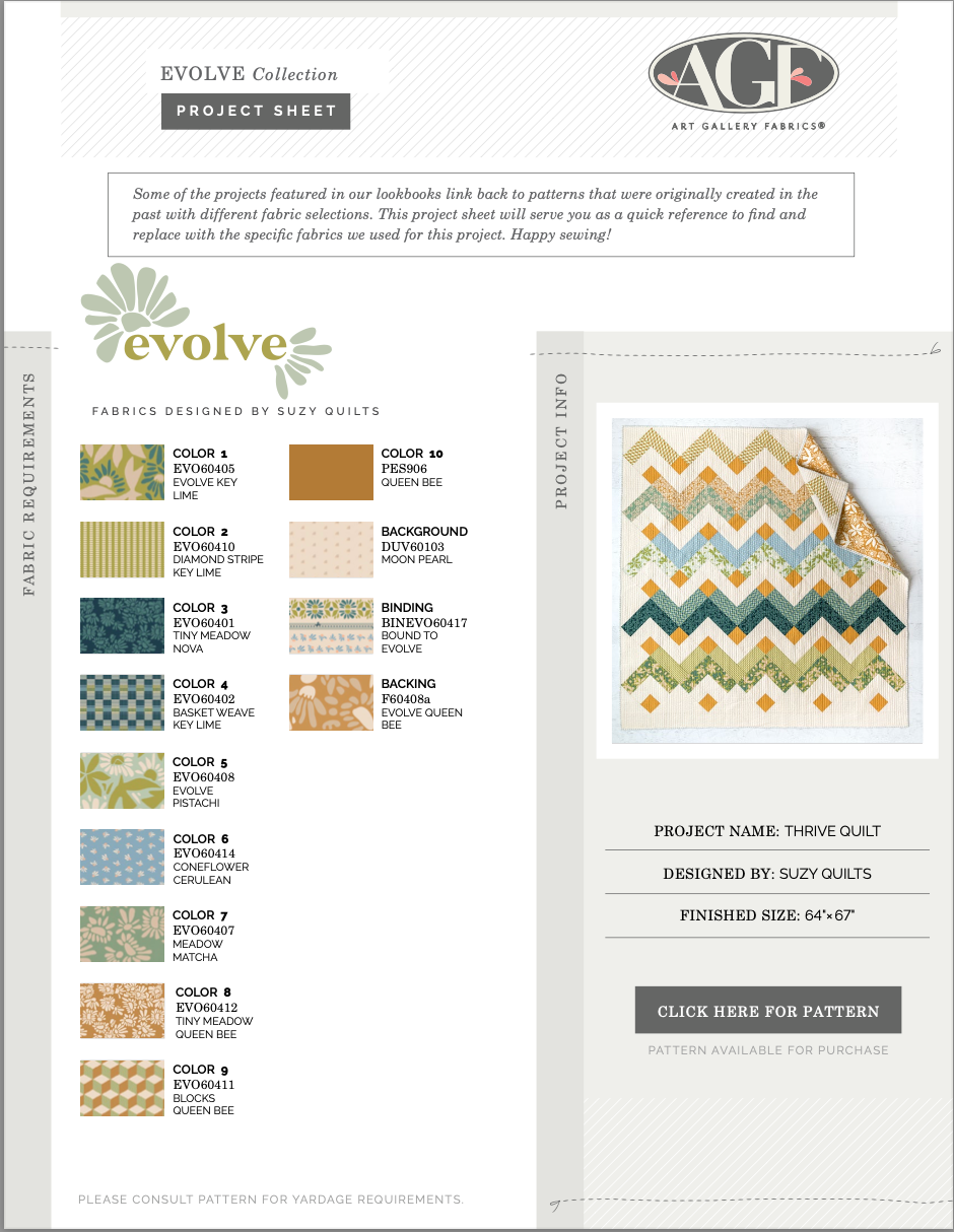Evolve by Suzy Quilts - Thrive Quilt Kit