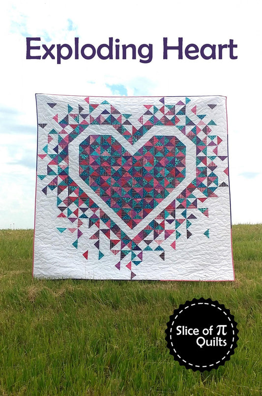 Exploding Heart from Slice of Pi Quilts # SPQ332 - Special Order