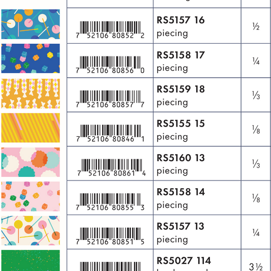 Eye Candy by Ruby Star Collaborative - Sweet Pop Quilt Kit Green Background