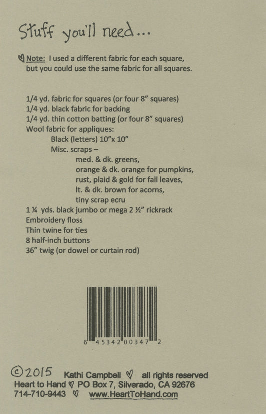 F-A-L-L # HTH347 - Special Order