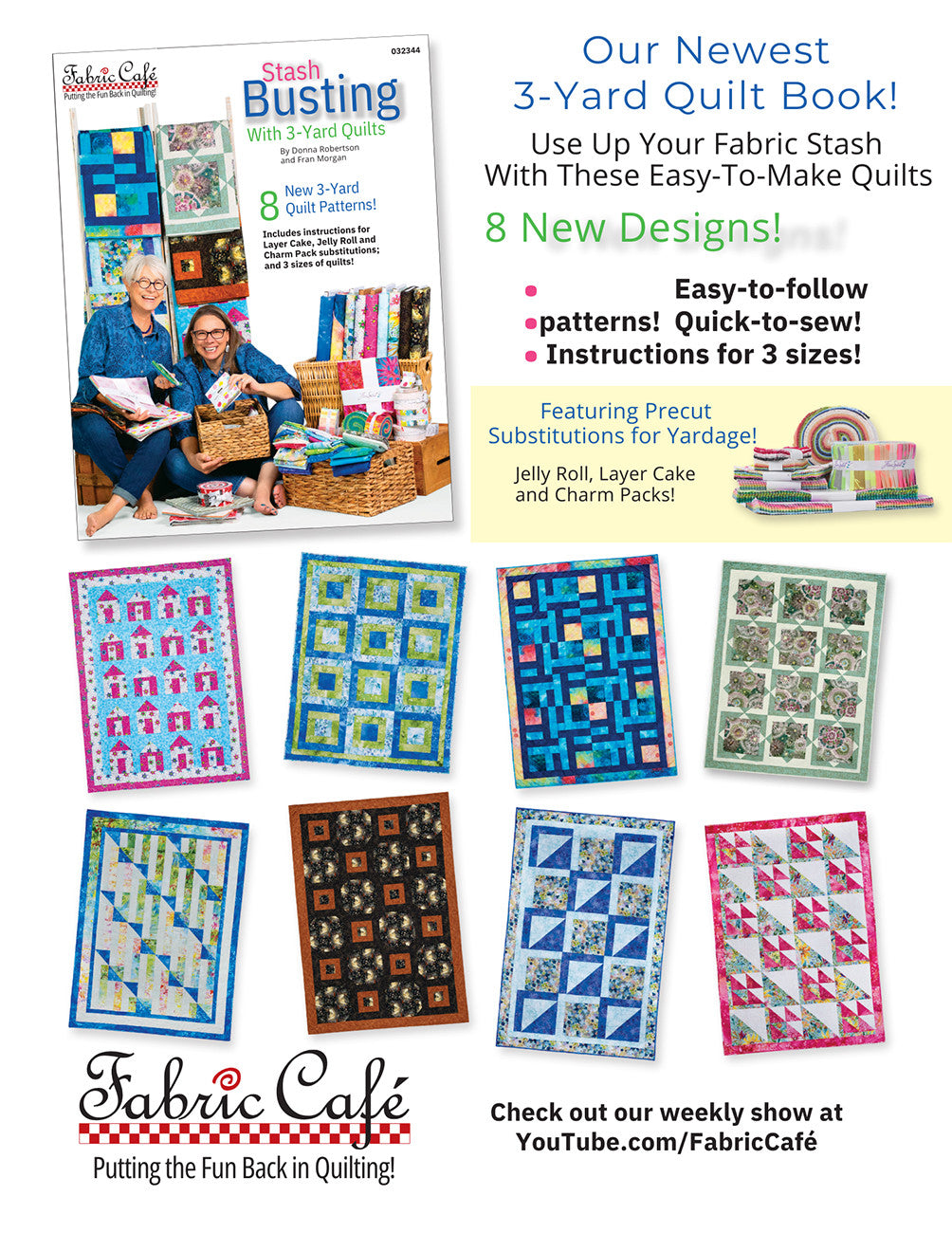 Stash Busting With 3-yard Quilts # FC032344- Special Order