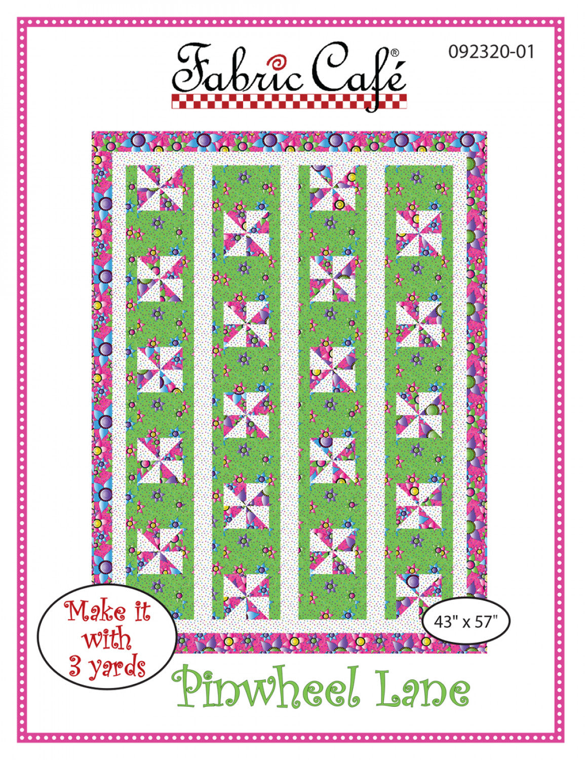 Pinwheel Lane Individual Pattern by Fabric Cafe