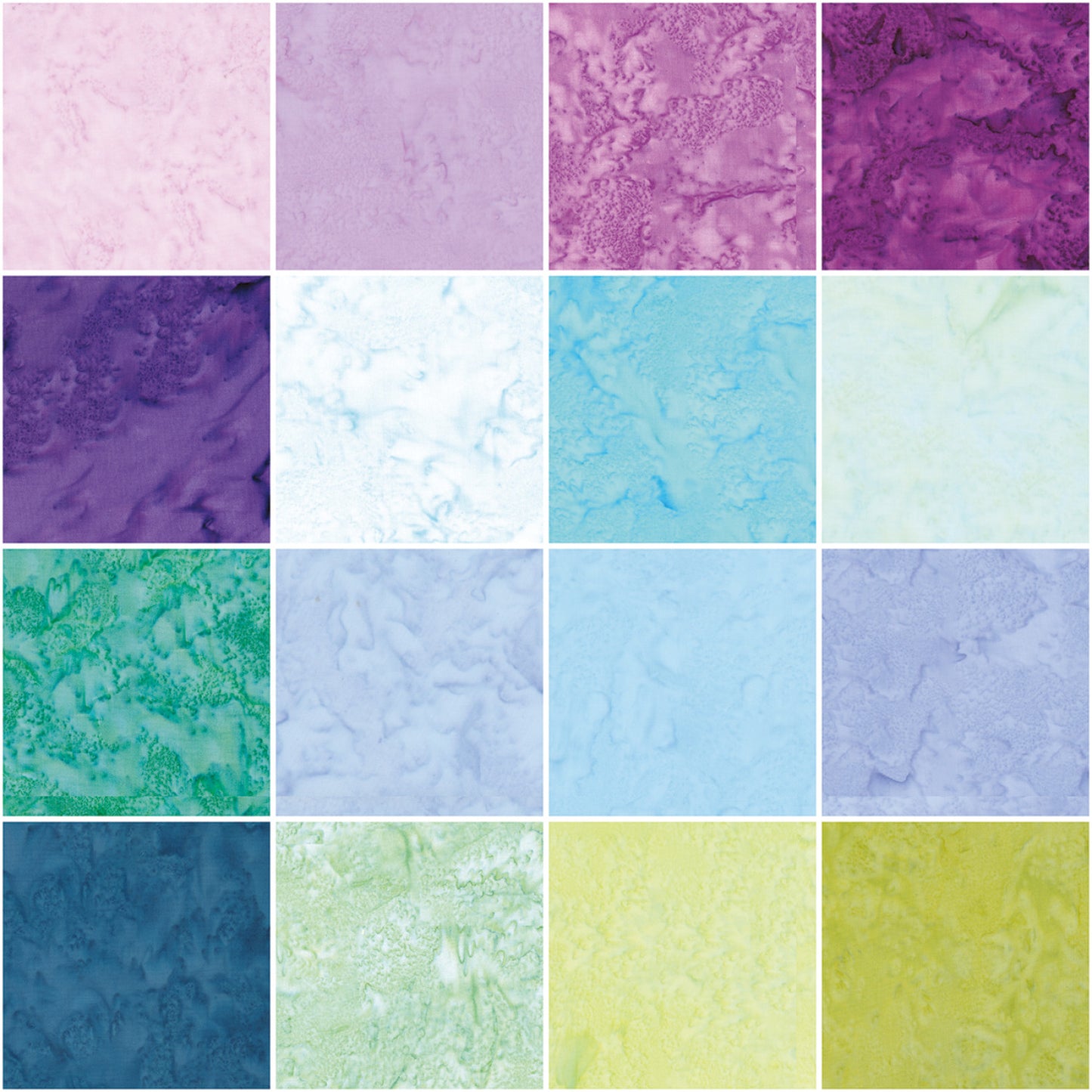 Batik Hand Dyes Misty Meadows by RBD Collection - Fat Quarter Bundle (Expected February 2025)