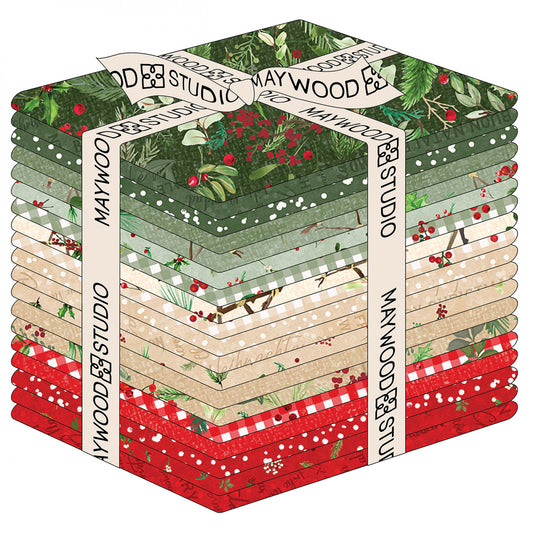 Winter Wreaths by Maywood Studio Collection - Fat Quarter Bundle (Expected July 2025)