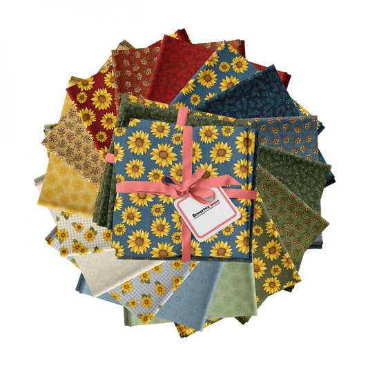 Sunflower Days by Cheryl Haynes 16 pc Fat Quarter Bundle - Special Order (Expected Arrival March 2025)