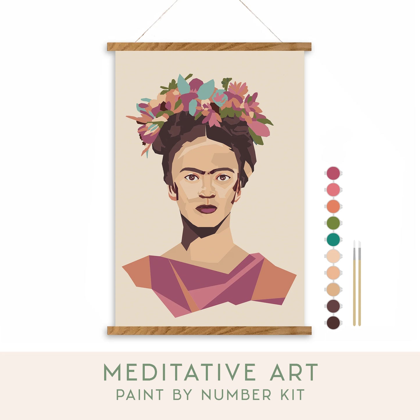 Frida Kahlo Meditative Art Paint By Number Kit