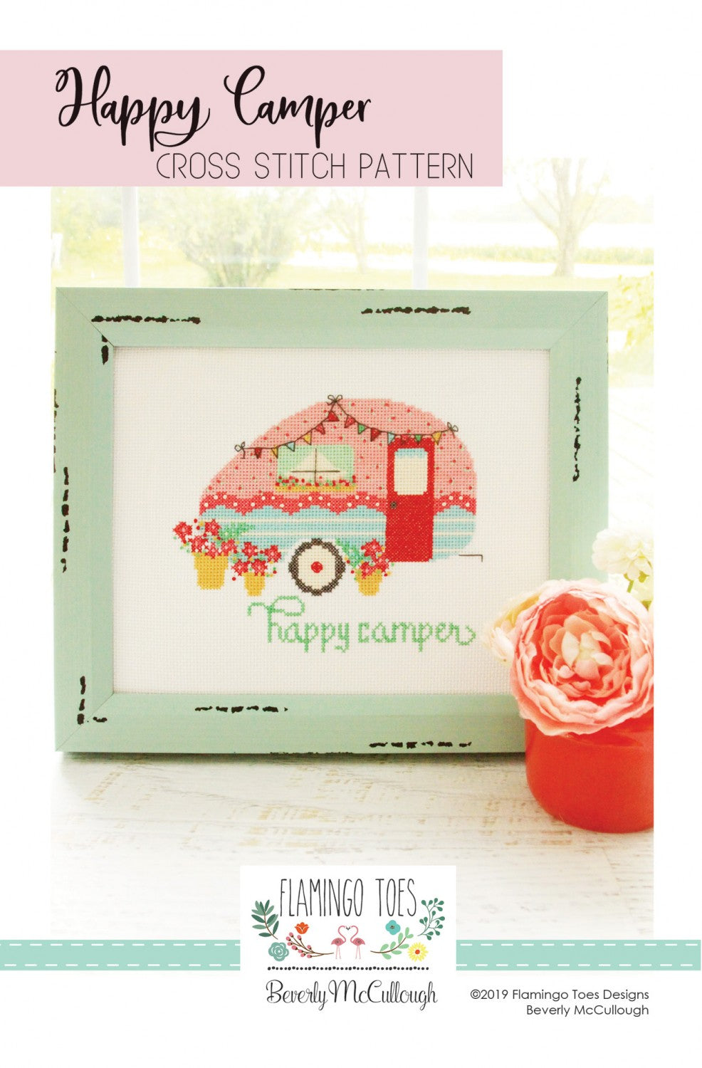 Happy Camper Cross Stitch Pattern # FT-8221 - Special Order