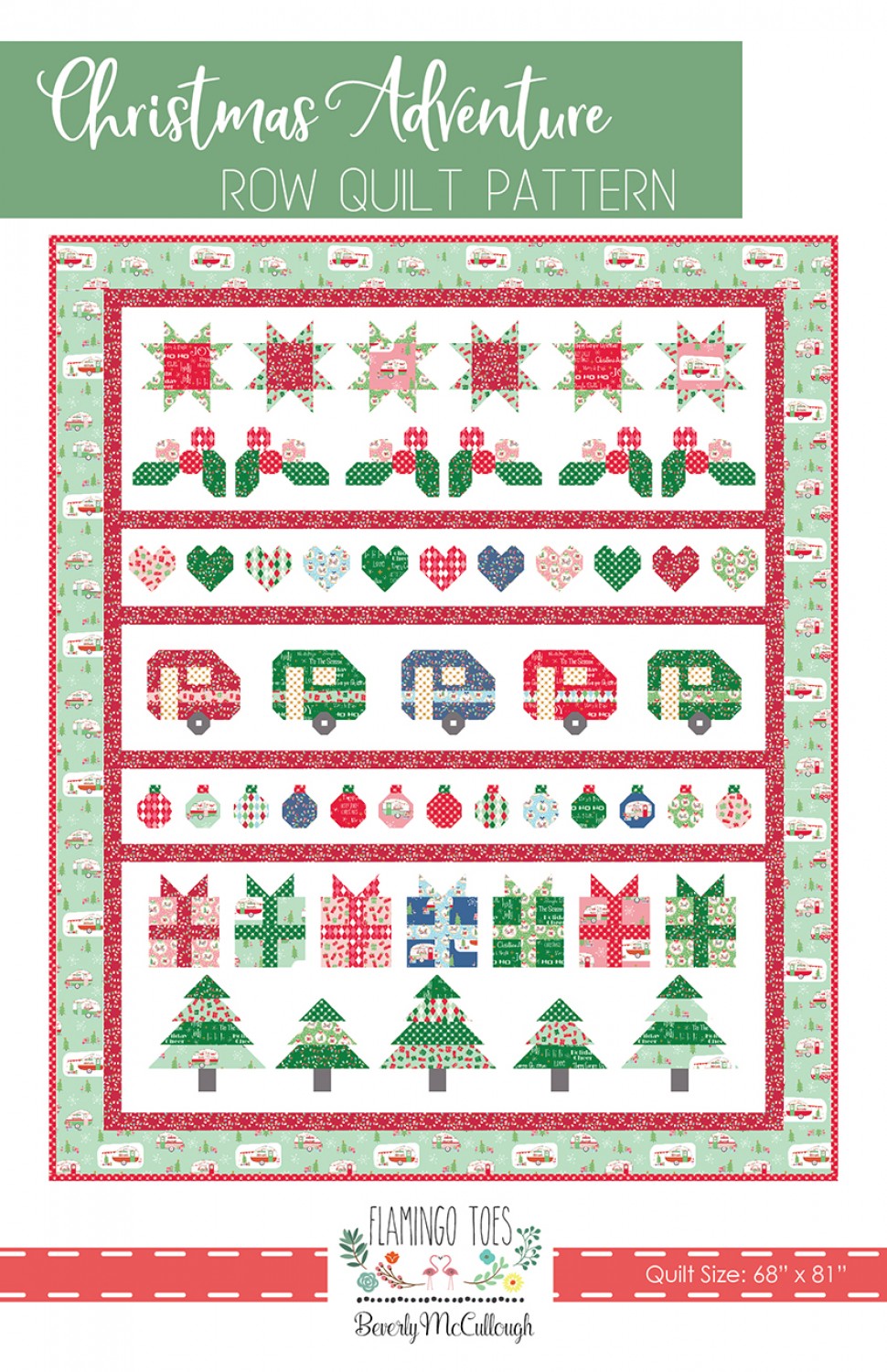 Christmas Adventure Row Quilt # FT-8313 - Special Order (Exp 11/6/24)