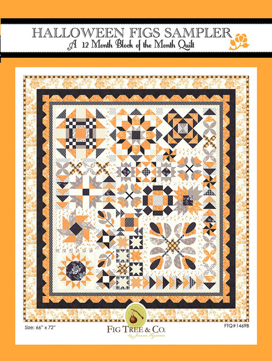 Halloween Figs Block Of The Month # FTQ1469B - Special Order