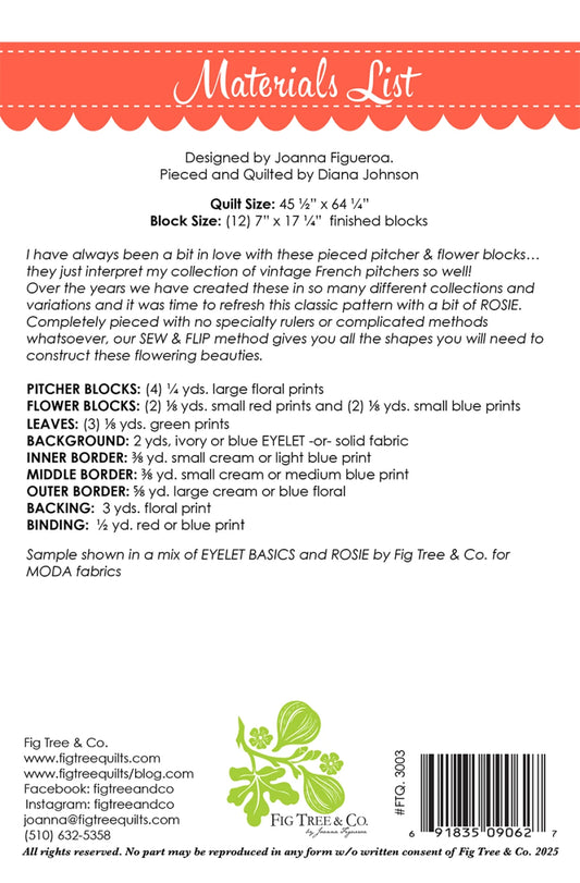 Milk & Blossoms Quilt Pattern by Fig Tree & Co.