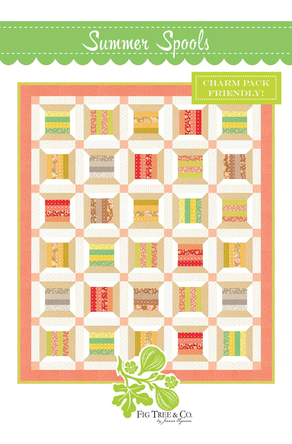 Summer Spools Quilt Pattern by Fig Tree & Co.