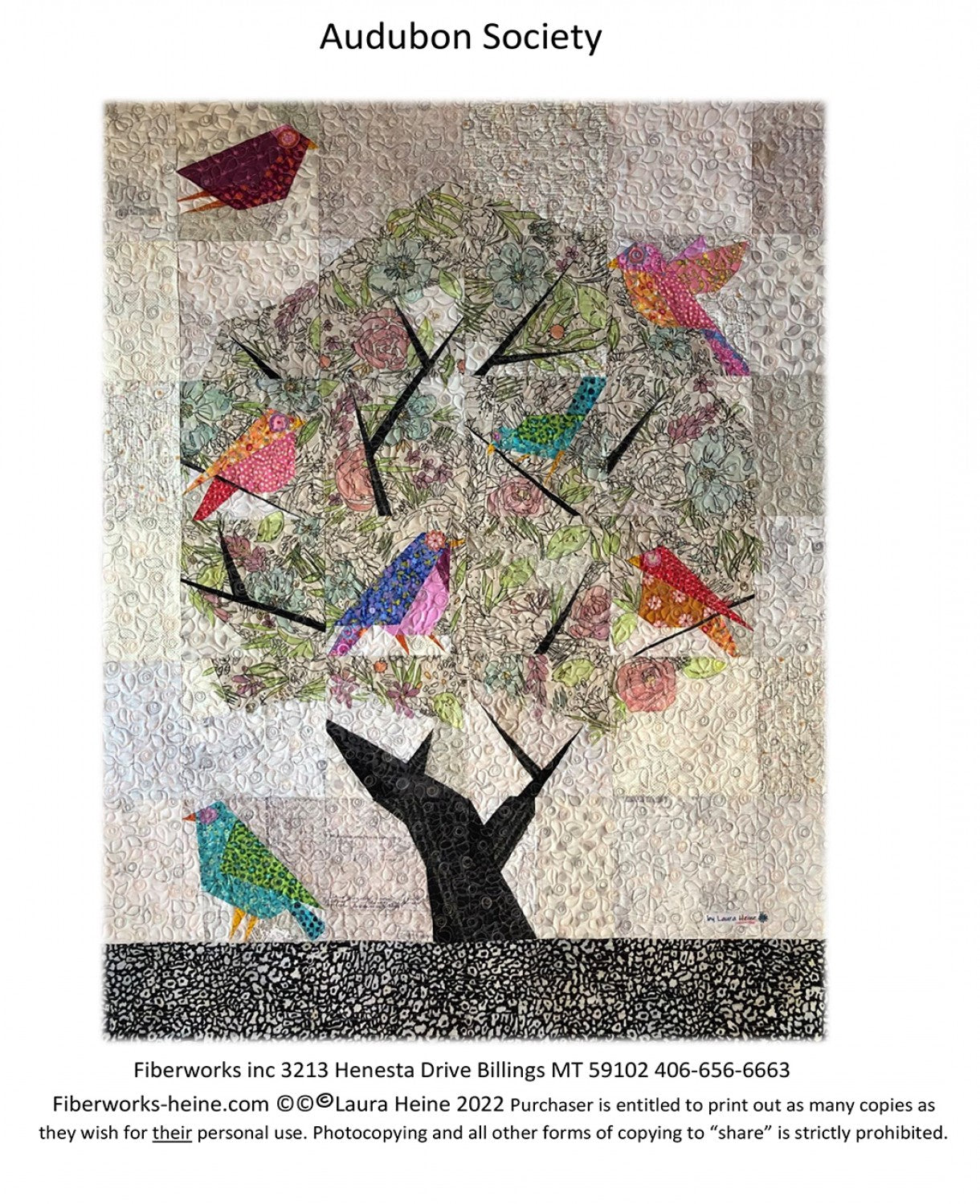 Audubons Society Quilt Pattern by Laura Heine # FWLHAUDUBONS - Special Order