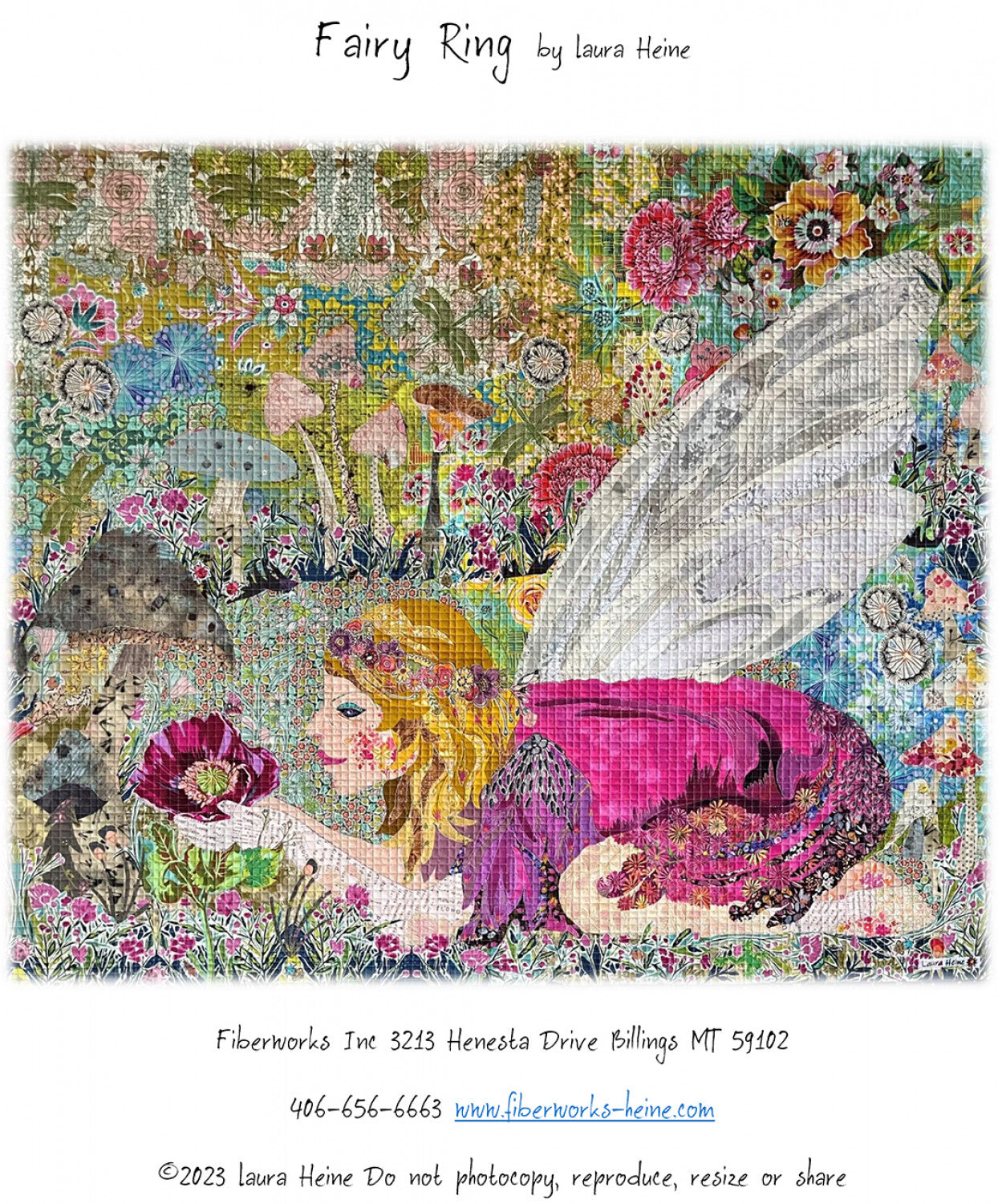 Fairy Ring Collage Pattern by Laura Heine # FWLHFR - Special Order