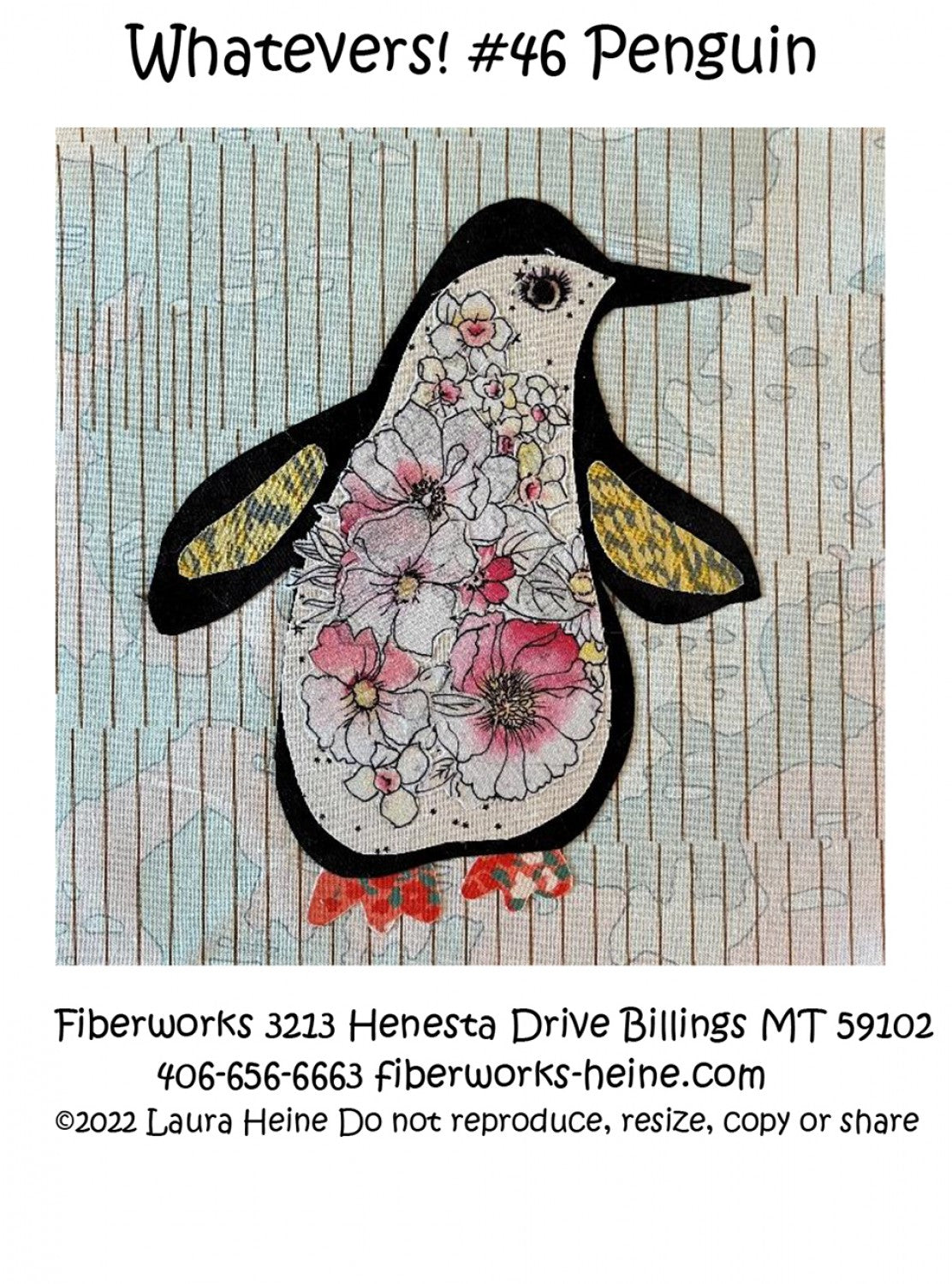 Whatevers! #46 Penguin Collage Pattern by Laura Heine # FWLHWHAT46 - Special Order