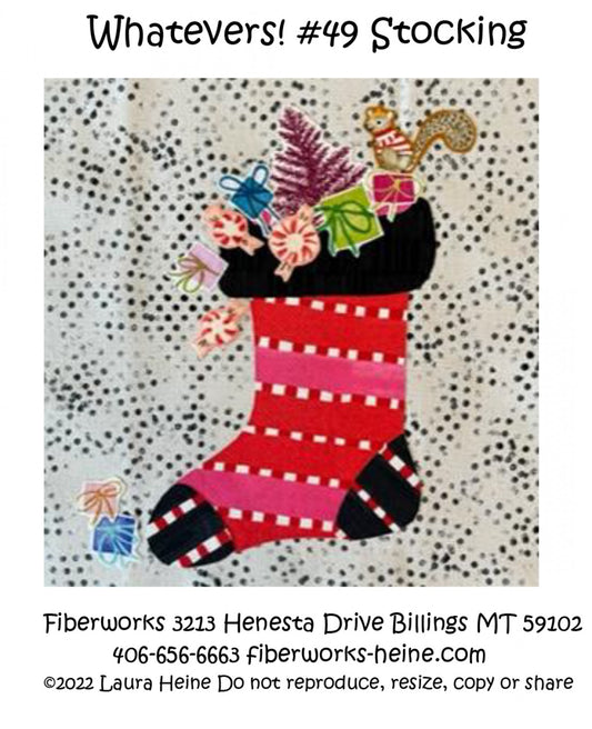 Whatevers! #49 Stocking Collage Pattern by Laura Heine # FWLHWHAT49 - Special Order